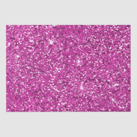 Girly Pink Glitzy Glitter Tissuepapier (Voorkant)