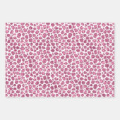 Girly Pink Glitzy Luipaard Print Inpakpapier Vel (Voorkant)