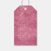Girly Pink Glitzy Sparkle Cadeaulabel (Achterkant)
