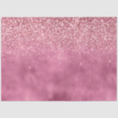 Girly Pink Glitzy Sparkle Glitter Tissuepapier (Voorkant)