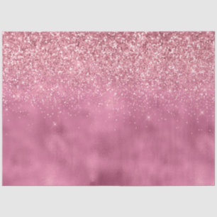 Girly Pink Glitzy Sparkle Glitter Tissuepapier