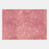 Girly Pink Glitzy Sparkle Inpakpapier Vel (Voorkant 2)