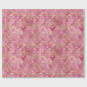 Girly Pink Gold Glam Diamonds Cadeaupapier (Vlak)