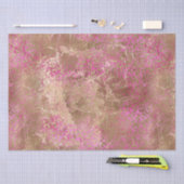 Girly Pink Gold Glam Leopard Print Tissuepapier (Craft)
