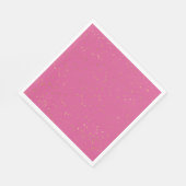 Girly Pink Gold Glam Sterren Servet (Hoek)