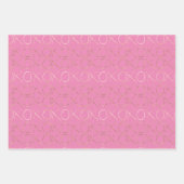 Girly Pink Gold Glam XOXO Inpakpapier Vel (Voorkant 3)