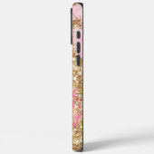 Girly Pink Gold Glitter Case-Mate iPhone Case (Achterkant / Links)