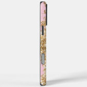 Girly Pink Gold Glitter Case-Mate iPhone Case (Achterkant / Rechts)