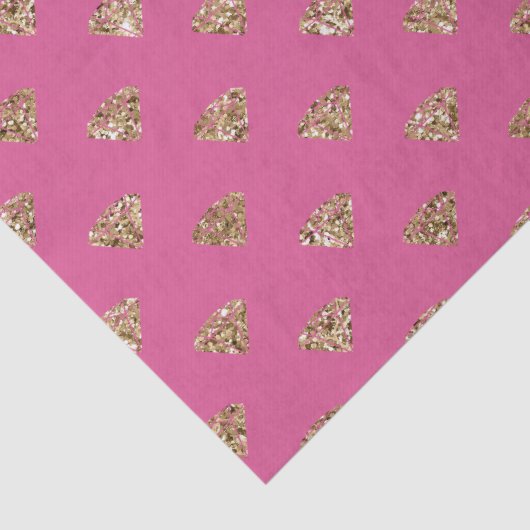 Girly Pink Gold Glitter Jewel Diamonds Tissuepapier (Detail)