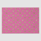Girly Pink Gold Glitter Jewel Diamonds Tissuepapier (Voorkant)