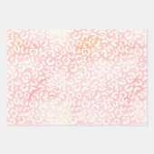Girly Pink Gold Glitter Leopard Print Inpakpapier Vel (Voorkant 2)
