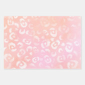 Girly Pink Gold Glitter Leopard Print Inpakpapier Vel (Voorkant)