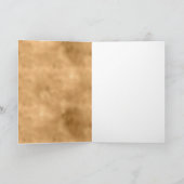 Girly Pink Gold Glitter Leopard Print Kaart (Binnen)