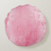 Girly Pink Gold Glitter Rond Kussen (Achterkant)