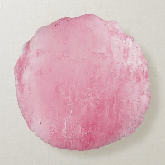 Girly Pink Gold Glitter Rond Kussen (Achterkant)