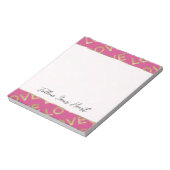 Girly Pink Gold Liefde Notitieblok (Linkerzijde)