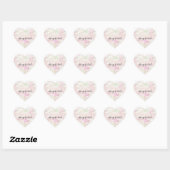 Girly Pink Gold Mint Glam Luipaard Print Hart Sticker (Vel)