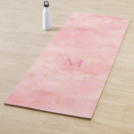 Girly Pink Gold Planet Celestial viering Yogamat