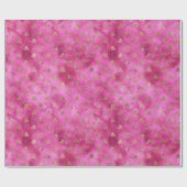 Girly Pink Gold Rozen Cadeaupapier (Vlak)