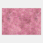 Girly Pink Gold Rozen Inpakpapier Vel (Voorkant 3)