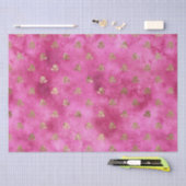Girly Pink Gold Rozen Tissuepapier (Craft)