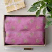 Girly Pink Gold Rozen Tissuepapier (Geschenk)
