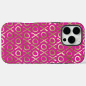 Girly Pink Gold XOXO Case-Mate iPhone Case (Achterkant (horizontaal))