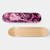 Girly Pink Guitar Skateboard (Horizontaal)