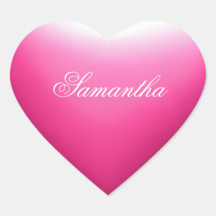 Girly Pink Heart Hart Sticker