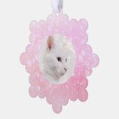 Girly Pink Holiday Lijst Ornament Kaart (Links)