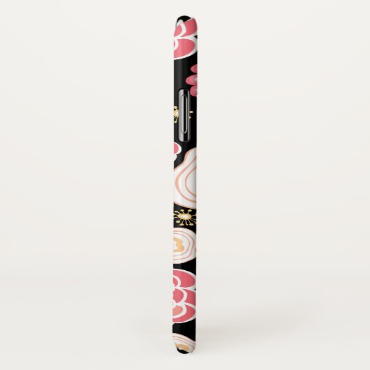 Girly Pink Honeysuckle Floral Pattern Iphone Case-Mate iPhone Case (Achterkant / rechts)