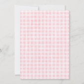 Girly Pink Horse Verjaardag Uitnodiging (Achterkant)