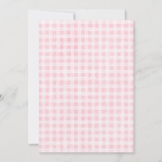 Girly Pink Horse Verjaardag Uitnodiging (Achterkant)