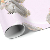 Girly Pink Koala Baby & mam Wrapping Paper Cadeaupapier (Rol Hoek)