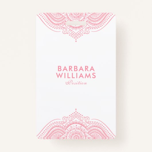 Girly Pink  Lace Badge (Voorkant)