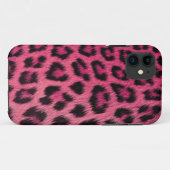 Girly Pink Leopard Print iPhone 5 Hoesje (high res (Achterkant (horizontaal))
