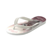 Girly Pink Leuke Kitten met Angel Wings Kinder Teenslippers (Schuin)