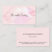 Girly Pink Lips Vrouwelijke Make-up Kunstenaar Een Visitekaartje (Voorkant / Achterkant)