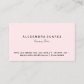 Girly Pink Lips Vrouwelijke Make-up Kunstenaar Een Visitekaartje (Achterkant)