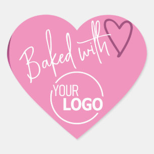 Girly Pink met een uitgelekte liefdeshomemade met Hart Sticker