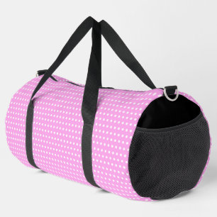 Girly Pink met stijlvolle witte Stippen Plunjezak