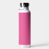 Girly Pink Minimalist Gepersonaliseerde Thor Waterfles (Rechts)