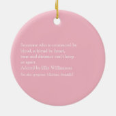 Girly Pink Modern Fun Best Cousin Ever Definition Keramisch Ornament (Achterkant)