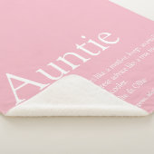 Girly Pink Modern Fun Cool tante Quote Sherpa Deken (3/4)