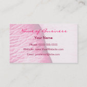 Girly Pink Modern Roos Petal Visitekaartje (Achterkant)