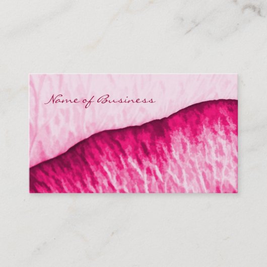 Girly Pink Modern Roos Petal Visitekaartje (Voorkant)