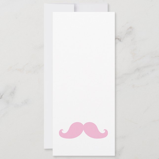 Girly Pink Mustache (Voorkant)