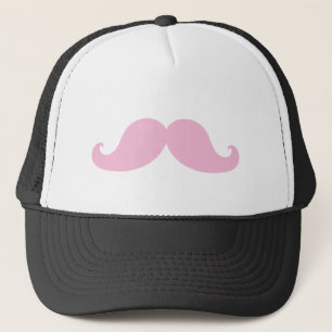 Girly Pink Mustache Trucker Pet