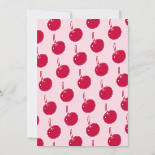 Girly Pink, neem je taart en eet het op twee verja Kaart (Achterkant)