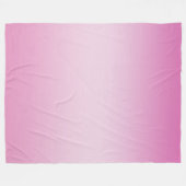 Girly Pink Ombre Fleece Deken (Voorkant (Horizontaal))